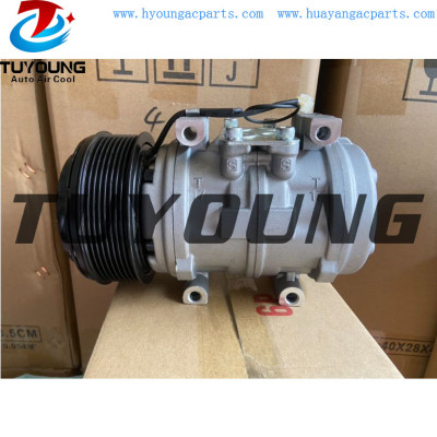 China supply superior quality Auto air conditioning compressor for denso 10p15 John deere truck 12v 8pk