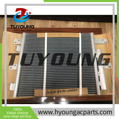 Good refrigeration effect auto AC condenser fit İveco Euro Cargo shop truck,brand new air conditioning condenser