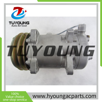 TUYOUNG SD5109120 SD510 sd 5h13 Auto ac Compressor for All Bobcat Excavator Caterpillar International Volvo L6 7.6L 1988-2010 9120 3301228