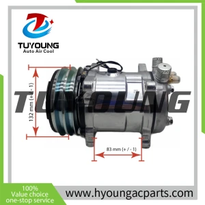 Made in china brand new 5h14 Auto air conditioner Compressor 12v 2pk 132mm