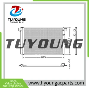 China factory direct sale and good quality Auto AC Condensers for denso 675*452.1*16mm DCN32065