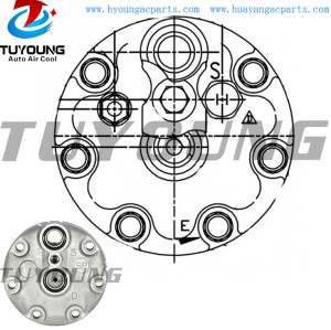 China product Affordable and high quality QC SD7H15 auto ac compressor Rear cover Head PAD