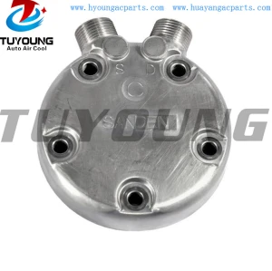 China manufacture stable performance high quality SD5H14 auto ac compressor Rear cover Head V / ROT