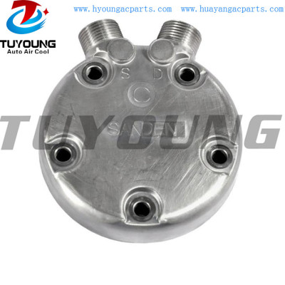 China manufacture stable performance high quality SD5H14 auto ac compressor Rear cover Head V / ROT