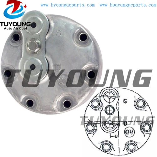 Made in China cheap price SANDEN (QV) auto air conditioning compressor rear head