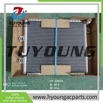 TUYOUNG high quality refrigerating system auto AC condenser fit Kavasaki loder machine, 447710-8641 air conditioning condenser