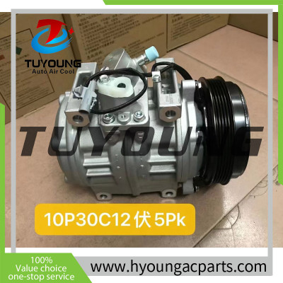 TUYOUNG favourable price 10P30C auto AC compressor for Toyota Coaster BUS 12v 5pk