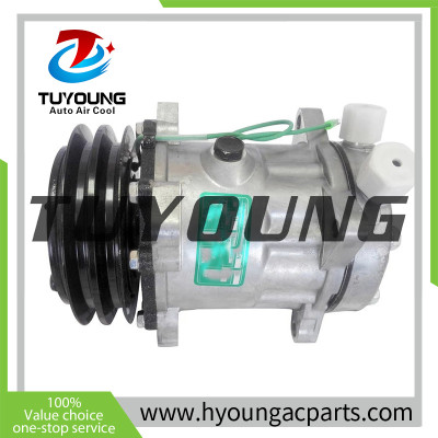 TUYOUNG favourable price SD7H15 auto AC compressor for JCB Backhoe Loader 3CX 4CX 123/04999 SD S8220 24V 2PK