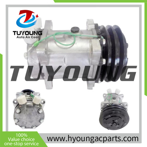 TUYOUNG favourable price SD7H15 auto AC compressor for JCB Backhoe Loader 3CX 4CX 123/04999 SD S8220 24V 2PK