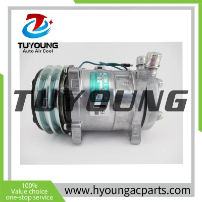 TUYOUNG high efficiency auto ac compressor SD7H15-SHD for Volvo Trucks F10, F12, F16, FL10 FL6, FL608, FL616, FL7 FLC, FS7 2Gr Clutch and JE Head
