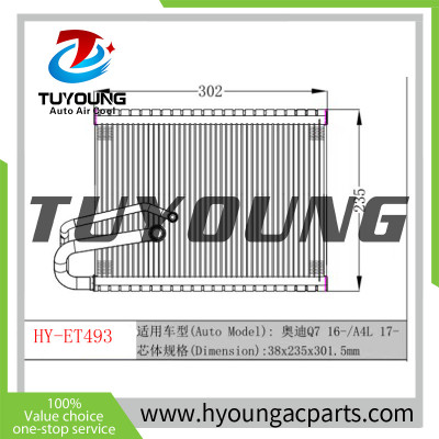 TuYoung high quality aluminium Auto ac Evaporators for Audi A5/A6/Q7/Q8 L4 V6 V8  121 2.0L 3.0L 244 4.0L 2017-2021 4M1820023