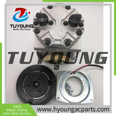 TUYOUNG auto ac compressor York with clutch coil pulley, superior quality steel produce