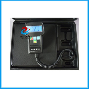 Electronic refrigerant charging scale,  LCD display / Max 100 kg and accuracy of +/-0,5% Reading
