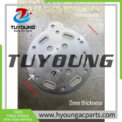 TuYoung 6sas14c valve plate 2mm thickness auto ac compressors complete assembly Gaskets