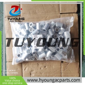 China product and high quality Size 5/8'' Car R134a Car Air Conditioner Tube Connector Aluminum Cover Rubber Hose Connector Set
