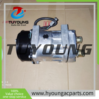 SD7H15 8090 8144 auto AC compressor Ivoco Euro FIAT TRUCK 3304016 4894306 4700391621 8500795 504185596 714/40477 71440477 8500795R