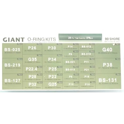 TUYOUNG 376 Pcs  28 ITs Kit Air Conditioning Car Auto Vehicle O-Ring Repair  28 sizes  HY-OR23