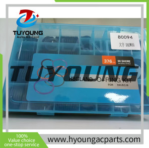 TUYOUNG 376 Pcs Kit Air Conditioning Car Auto Vehicle O-Ring Repair HY-OR24 80094  for DAEWOO