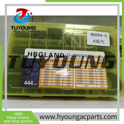 TUYOUNG 444 Pcs O-ring Kit Air Conditioning Car Auto Vehicle O-Ring Repair  HY-OR31  80094-2  for HYUNDAI
