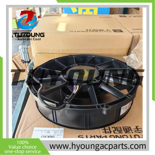 TUYOUNG  China manufacture auto air conditioner blower fans brushless electronic fan for YUTONG 1314-00374, HY-FS63,  offer OEM service