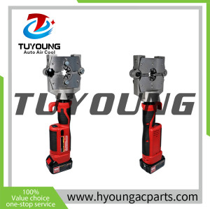 TUYOUNG automobile air conditioning tool, pipe head riveting, lithium electric hydraulic, vehicle tools, offer OEM service