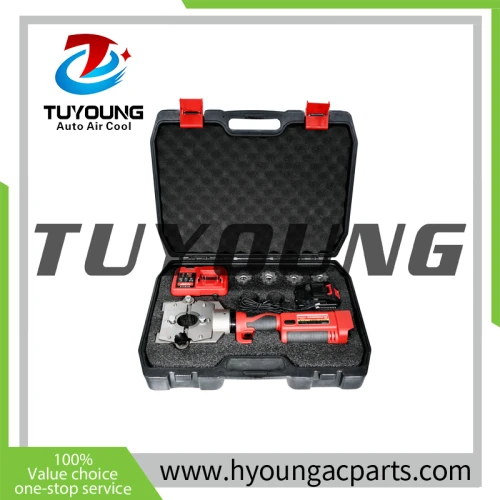 TUYOUNG automobile air conditioning tool, pipe head riveting, lithium electric hydraulic, vehicle tools, offer OEM service