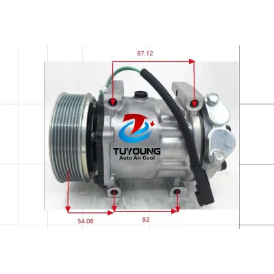 320/08573 JCB truck  car aircon ac compressor  SD7H15 8202 120mm 8pk 24v 320 08573