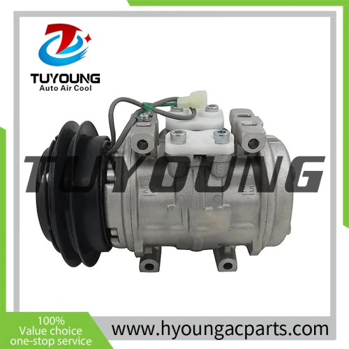 auto air conditioning compressor 10P15C Mitsubishi L300 Delica 4D56 MR175654 MR175636 MR175655 CSA201A148 447200-7744