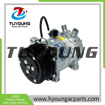 TUYOUNG China factory direct sale auto air conditioning compressor SD7H15HD for universal vehicles,24V , 14SD6008NC  14SD8117NC, HY-AC2323