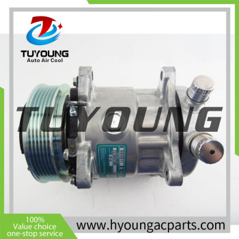 TUYOUNG China supply auto ac compressor for Cylinder Head FL sanden 6323 SD5S11 X402AS， HY-AC2330