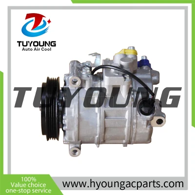 TUYOUNG China factory direct sale auto air conditioning compressor for BMW 545i N62 E60-06.2004,12V ,64509154071  64509175481 , HY-AC2338