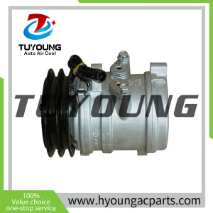TUYOUNG China factory direct sale auto air conditioning compressor SP10 for Kioti Kubota Landini Massey ZETOR 12V, 46443509 46469764, HY-AC2343