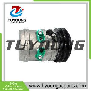 TUYOUNG China factory direct sale auto air conditioning compressor SP10 for Kioti Kubota Landini Massey ZETOR 12V, 46443509 46469764, HY-AC2343