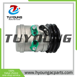 TUYOUNG China factory direct sale auto air conditioning compressor SP10 for Kioti Kubota Landini Massey ZETOR 12V, 46443509 46469764, HY-AC2343
