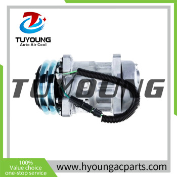 TUYOUNG auto air conditioning compressor SD 7H15 for Sanden universal vehicles 24V, Sanden 4862 87522165 75251988 YN4371900301RC