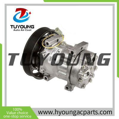TUYOUNG China factory direct sale auto air conditioning compressor SD7H15 24V for VOLVO universal vehicles, 276300704A, HY-AC2367