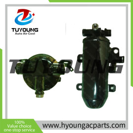 tuyoung China supply auto ac receiver drier for Renault Truck Fittings: IN:3/8"M.O. OUT:3/8"F.O. D:76mm H:226mm 5010563591 7421066852 ,  HY-GZP220