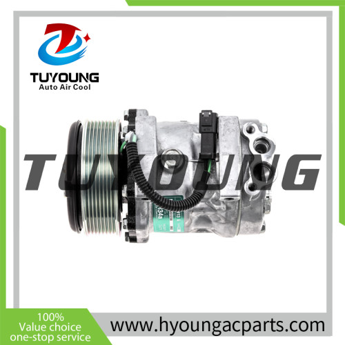 TUYOUNG China factory direct sale auto air conditioning compressor SD7H13 24V for universal vehicles, 14-SD8952 SAMDEM 8952, HY-AC2377