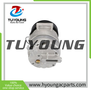 TUYOUNG China factory direct sale auto air conditioning compressor V5 12V for AGRO LAVERDA SERIE M MASSEY FERGUSON FENDT, LA323104150, HY-AC2359