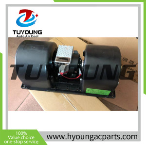 TUYOUNG auto air conditioning blower fan motor with resistor for Cat Caterpillar JCB 4178129 417-8129 335E9706 12V, HY-FM177M