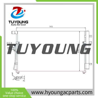 TUYOUNG China supply auto ac condenser for NISSENS 94868 946064D000   83005138  83005992，HY-CN446