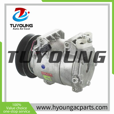 TUYOUNG China supply auto ac compressor 125 mm 6pk 12v DKS17D  Renault Koleos  Petrol SUV 926004218R  Z0010614A , HY-AC2472