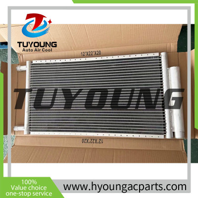 Universal air conditioner Condenser with built-in filter size 12x22 cm TUYOUNG auto ac condenser with receiver drier
