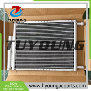 Universal air conditioner Condenser with built-in filter size 14x18 cm TUYOUNG auto ac condenser with receiver drier