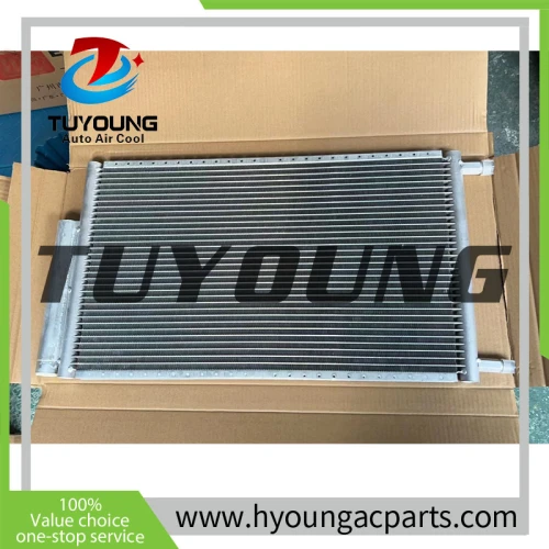 Universal air conditioner Condenser with built-in filter size 14x24 cm TUYOUNG auto ac condenser with receiver drier