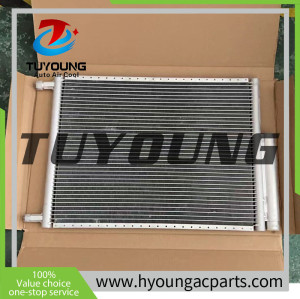 Universal air conditioner Condenser with built-in filter size 16x22 cm TUYOUNG auto ac condenser with receiver drier