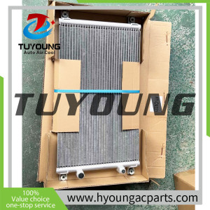 TUYOUNG China good quality auto air conditioning Condenser Parallel Flow for John Deere Hitachi Excavator 120C, 4617327，HY-CN333