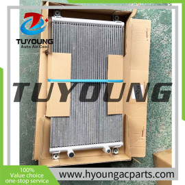 TUYOUNG China good quality auto air conditioning Condenser Parallel Flow for John Deere Hitachi Excavator 120C, 4617327，HY-CN333