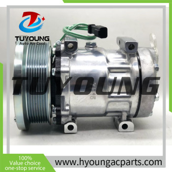 SD7H15 SD 709 auto ac compressor fit Caterpillar 24V 320-1291 338-9100 133mm 8pk