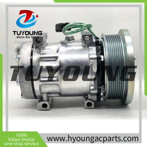 SD7H15 SD 709 auto ac compressor fit Caterpillar 24V 320-1291 338-9100 133mm 8pk